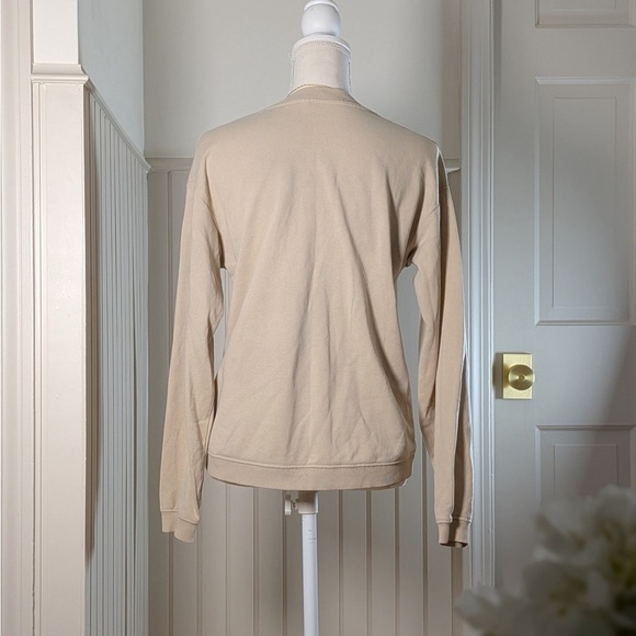 H&M Kids Ohio Varsity Crewneck Sweatshirt Youth 16 Tan Beige - Picture 2 of 5